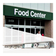 Hands free aluminium heavy duty dunker motor sensor automatic door sliding for low price